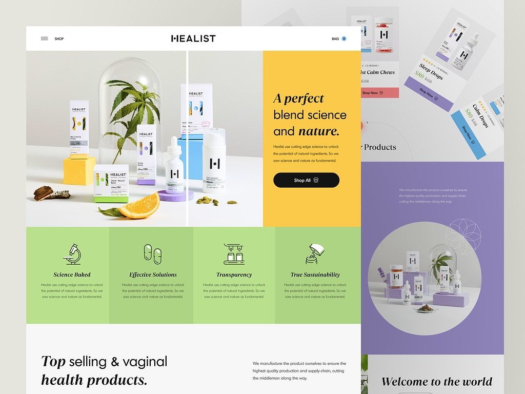 Ecommerce Website-Healist